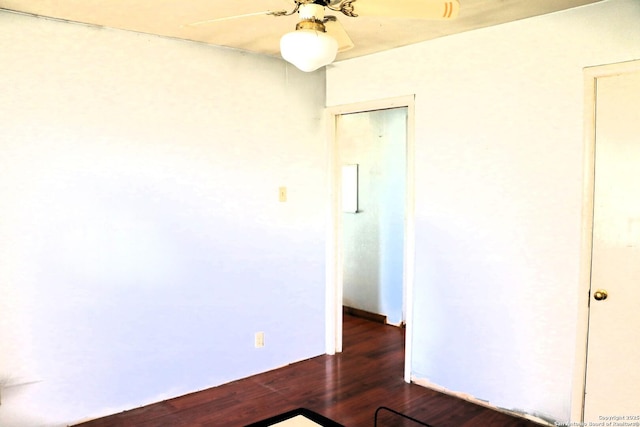 1306 Mountain Vw, Pipe Creek, TX 78063 - unfurnished room with a ceiling fan and wood finished floors