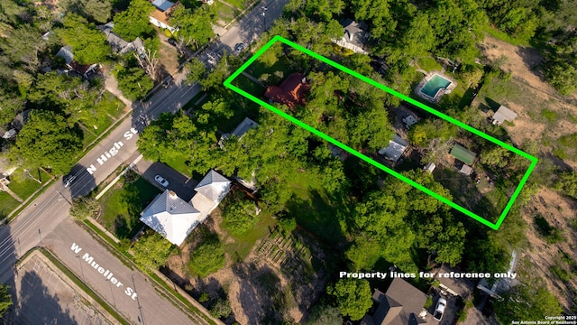 529 N High, Uvalde, TX 78801 - bird's eye view