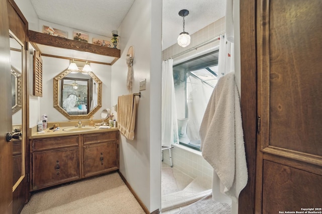 4006 Glenrock, San Antonio, TX 78240 - full bathroom featuring a shower with curtain, healthy amount of natural light, and vanity