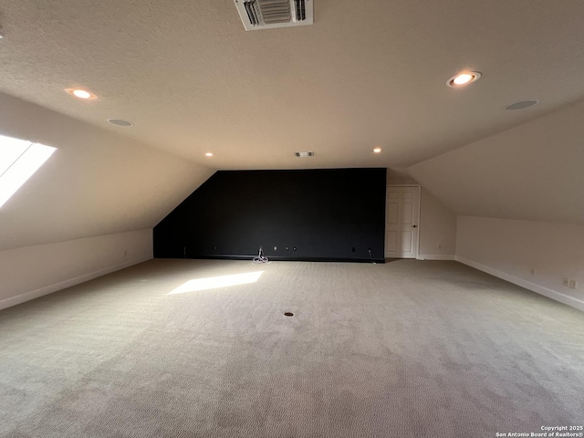 143 Roseheart, San Antonio, TX 78259 - bonus room featuring light colored carpet, vaulted ceiling, and recessed lighting