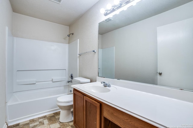 11023 Gilpin, Helotes, TX 78023 - full bathroom with toilet, bathing tub / shower combination, and vanity
