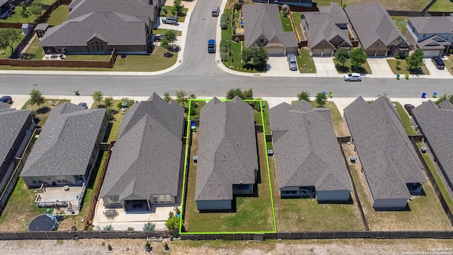 14703 Running Wolf, San Antonio, TX 78245 - aerial perspective of suburban area featuring property boundaries highlighted