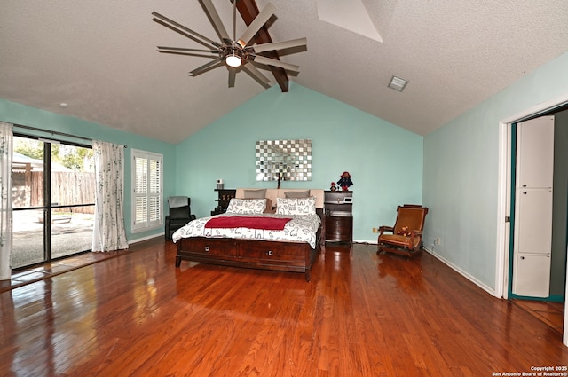 1211 Mount Riga, San Antonio, TX 78213 - bedroom featuring wood finished floors, a textured ceiling, baseboards, and a ceiling fan