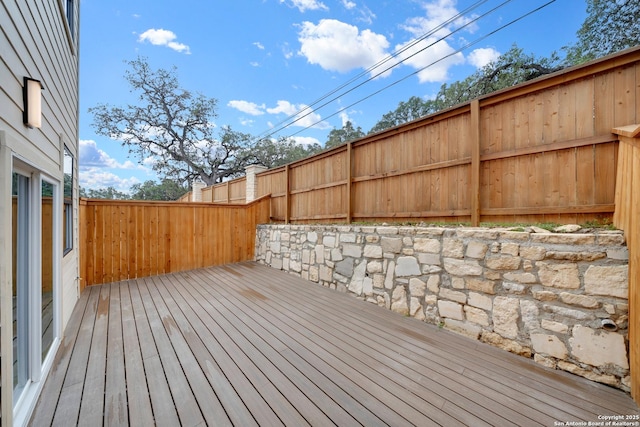 view of deck