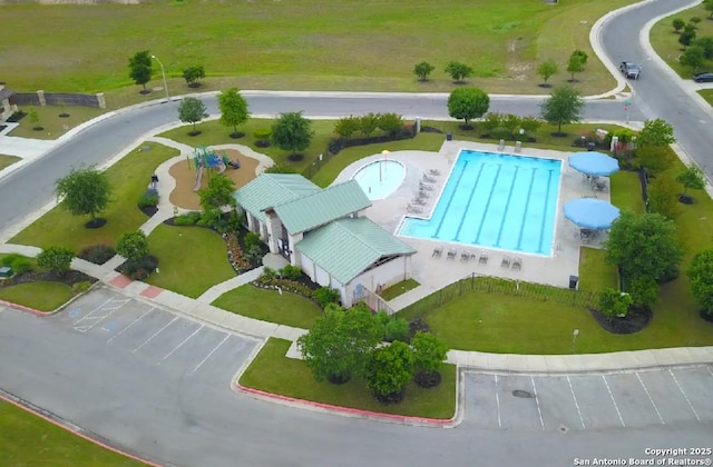 760 Guna, New Braunfels, TX 78130 - drone / aerial view of a pool