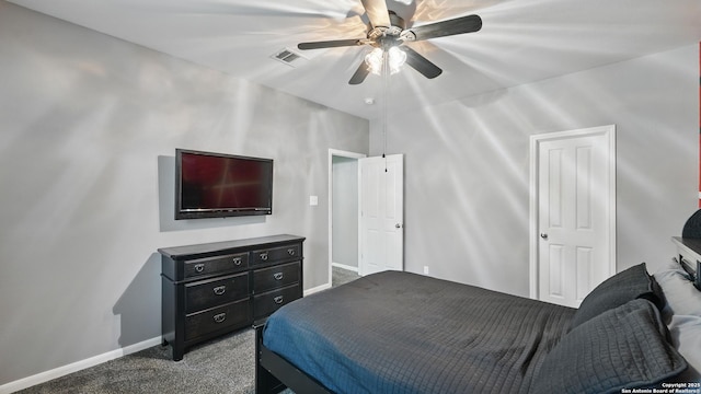 14534 Gunter Ave, San Antonio, TX 78254 - bedroom featuring carpet flooring, baseboards, and ceiling fan