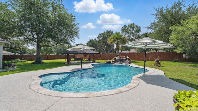 14534 Gunter Ave, San Antonio, TX 78254 - view of pool with a gazebo and a patio