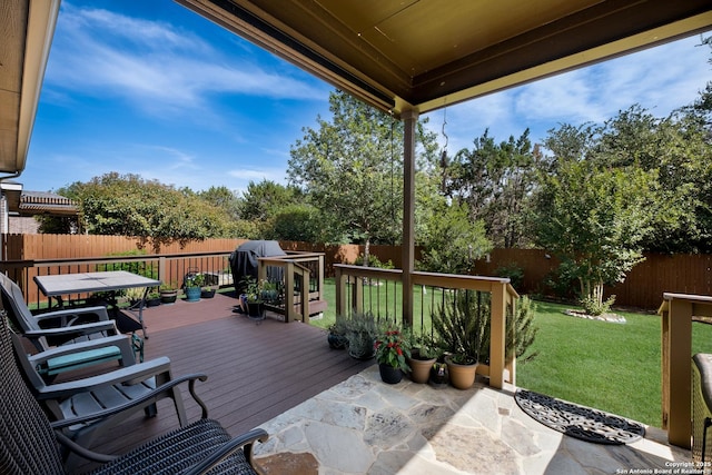 12530 Big Valley Crk, San Antonio, TX 78254 - view of wooden terrace