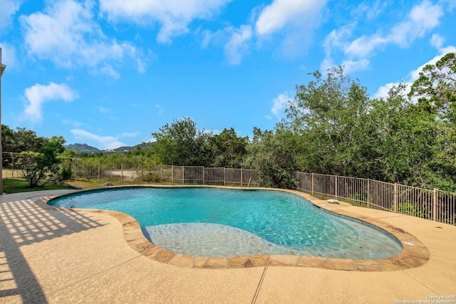3619 Running Spgs, San Antonio, TX 78261 - view of pool featuring a patio area and a mountain view