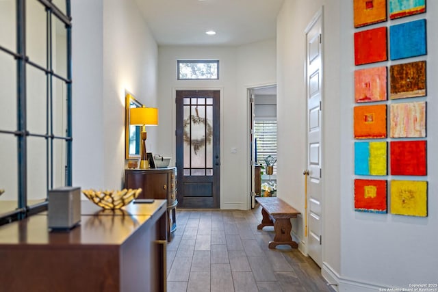 1235 Yaupon, New Braunfels, TX 78132 - entryway featuring baseboards and recessed lighting