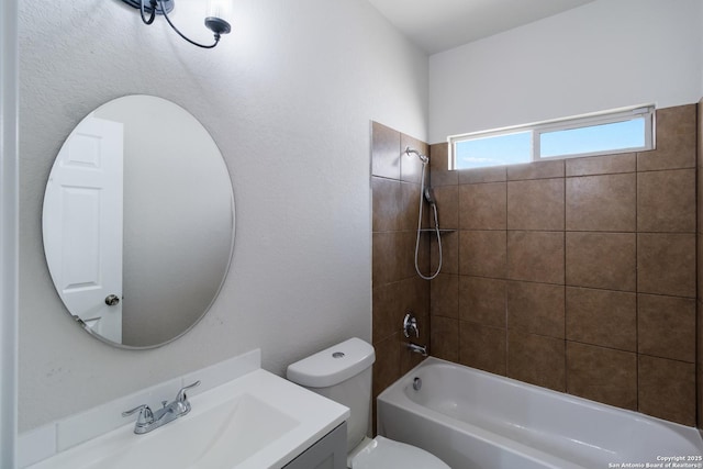 175 Katherine Way, San Antonio, TX 78253 - bathroom featuring  shower combination, vanity, and toilet