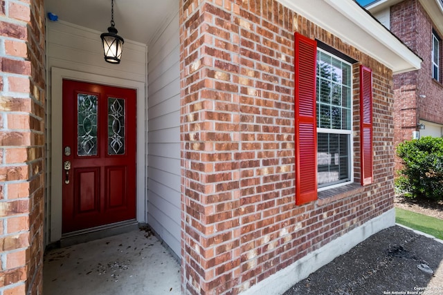175 Katherine Way, San Antonio, TX 78253 - property entrance featuring brick siding