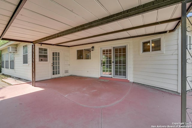 338 Tango Dr, San Antonio, TX 78216 - view of patio with a wall unit AC