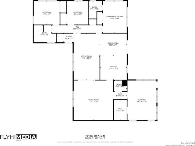 7626 Westfield, San Antonio, TX 78227 - floor plan / room layout