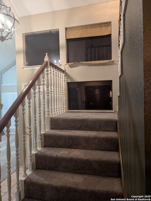 6410 Firestone, San Antonio, TX 78244 - staircase featuring tile patterned flooring