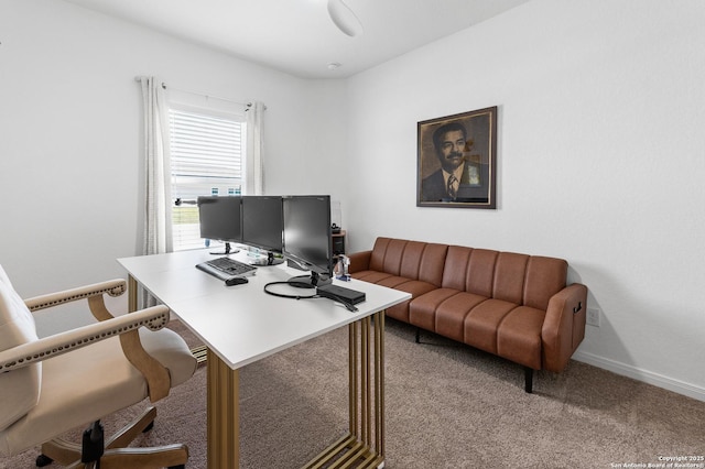 5903 Geronimo, Seguin, TX 78155 - office with carpet floors and baseboards