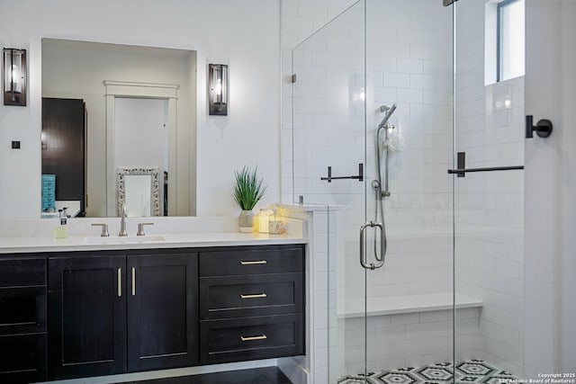 340 Warbler, Spring Branch, TX 78070 - full bathroom featuring a stall shower and vanity