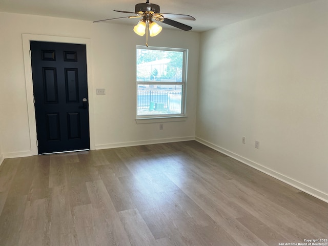 620 Euclid, San Antonio, TX 78212 - entrance foyer featuring ceiling fan and wood finished floors