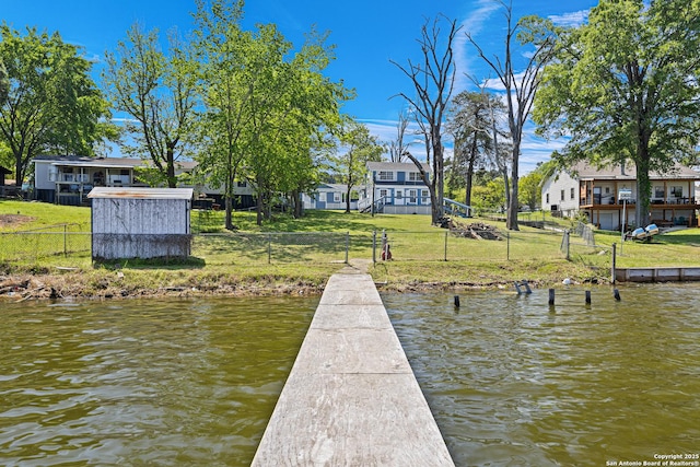 20505 Flat Creek Dr, Chandler, TX 75758 - dock featuring a water view
