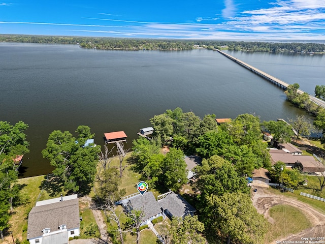 20505 Flat Creek Dr, Chandler, TX 75758 - drone / aerial view of a large body of water