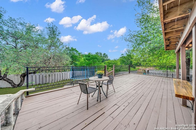 13619 Mesa Pt, San Antonio, TX 78232 - deck with fence