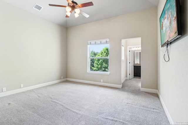6327 Almeria Cir, San Antonio, TX 78257 - spare room featuring carpet floors, ceiling fan, and baseboards