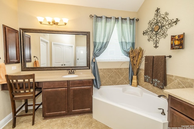 3308 Ashleys, Marion, TX 78124 - bathroom with vanity and a bath