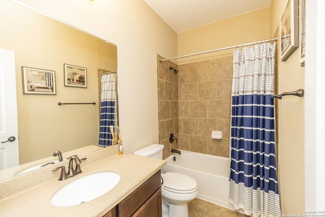 3308 Ashleys, Marion, TX 78124 - full bath with toilet, vanity, tile patterned flooring, and shower / tub combo