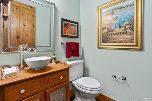 1133 Horseshoe Fls, Bandera, TX 78003 - half bathroom with toilet and vanity