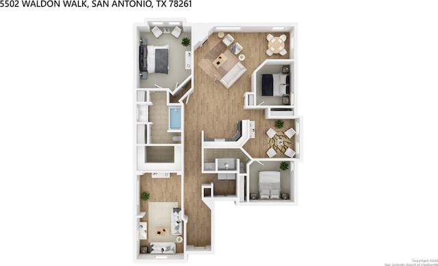 5502 Waldon Walk, San Antonio, TX 78261 - home floor plan