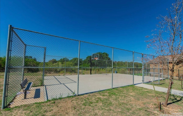 5502 Waldon Walk, San Antonio, TX 78261 - view of basketball court with fence and community basketball court
