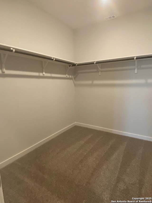 2046 Newforest Peak, New Braunfels, TX 78130 - walk in closet featuring dark carpet