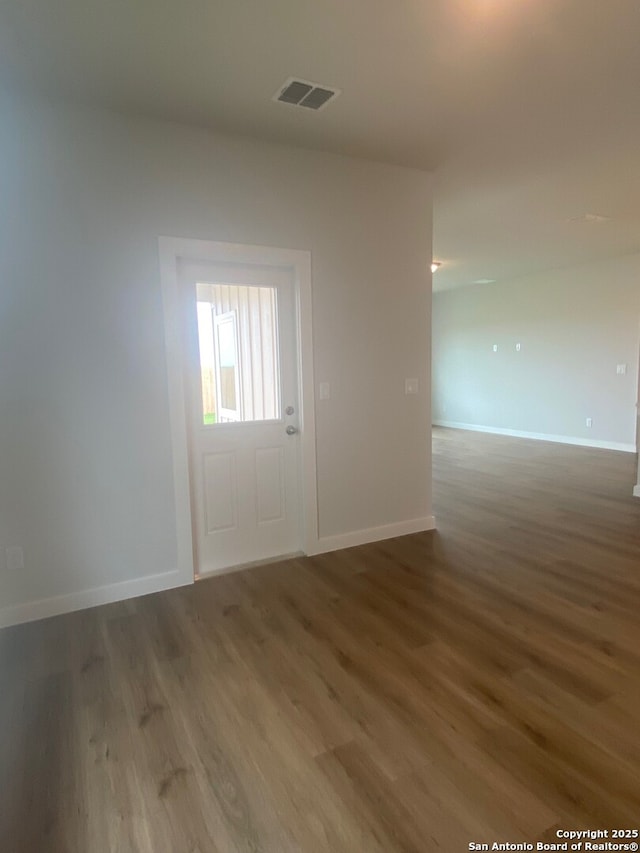 2046 Newforest Peak, New Braunfels, TX 78130 - foyer entrance featuring wood finished floors and baseboards
