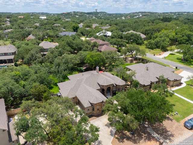 aerial view of residential area