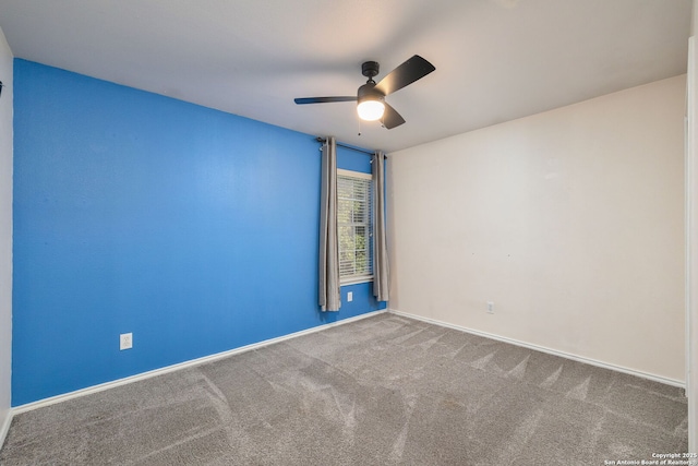 9911 Mustang Isle, San Antonio, TX 78254 - carpeted spare room with a ceiling fan and baseboards