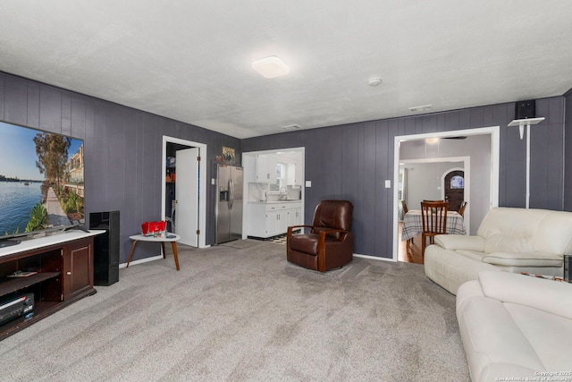 942 Mcilvaine, San Antonio, TX 78201 - living room with light colored carpet