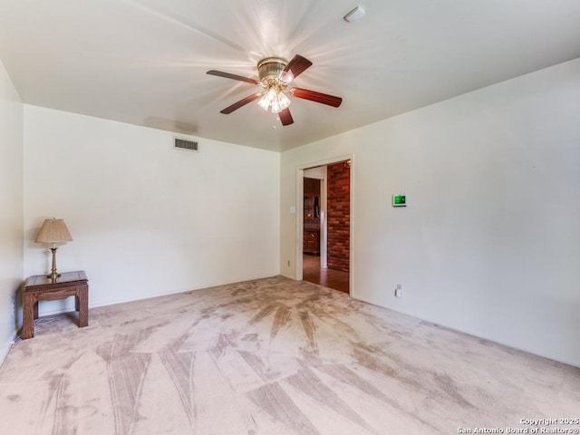 355 Donella, Hollywood Park, TX 78232 - carpeted empty room with ceiling fan