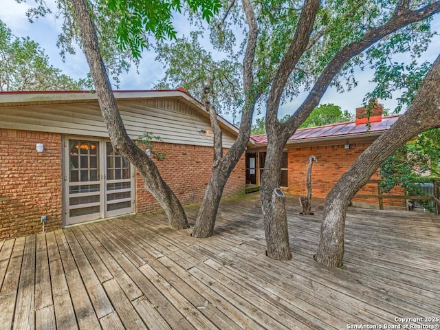 355 Donella, Hollywood Park, TX 78232 - view of wooden deck