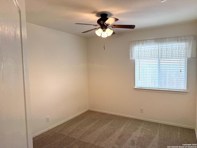 8002 Wever Xing, San Antonio, TX 78250 - carpeted spare room with a ceiling fan and baseboards