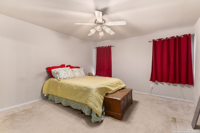 3628 Tilden, New Braunfels, TX 78132 - bedroom with carpet, baseboards, and ceiling fan
