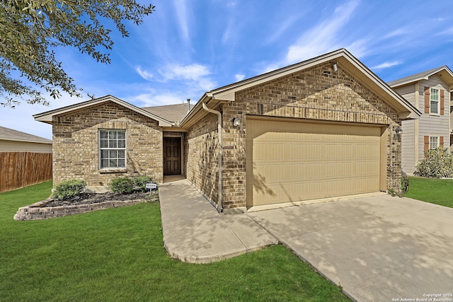 11219 Five Iron, San Antonio, TX 78221 - single story home featuring concrete driveway, a garage, and brick siding