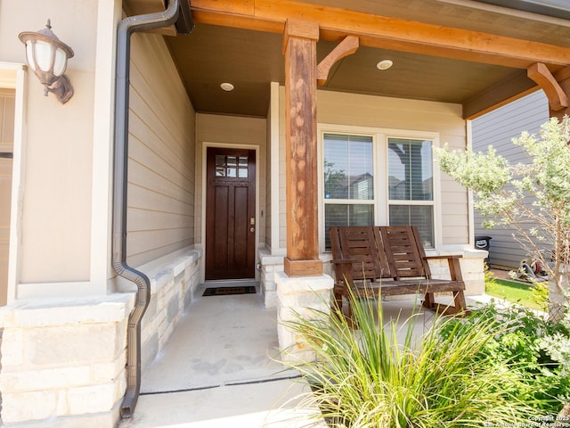 4926 Drifter Oaks, Saint Hedwig, TX 78152 - view of exterior entry with a porch