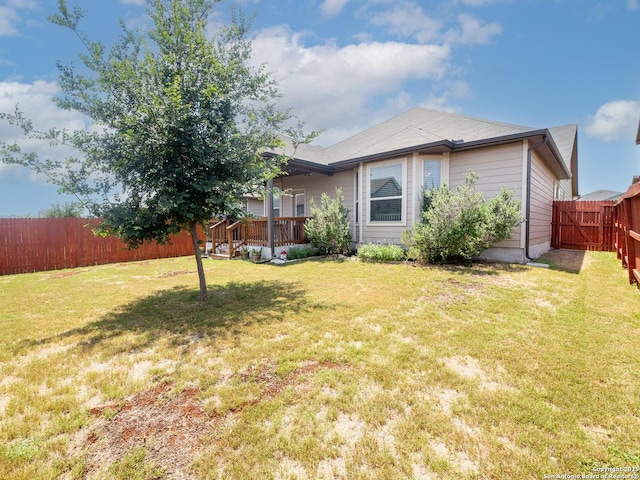 4926 Drifter Oaks, Saint Hedwig, TX 78152 - rear view of property featuring a wooden deck