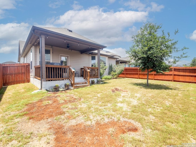 4926 Drifter Oaks, Saint Hedwig, TX 78152 - rear view of house featuring a wooden deck