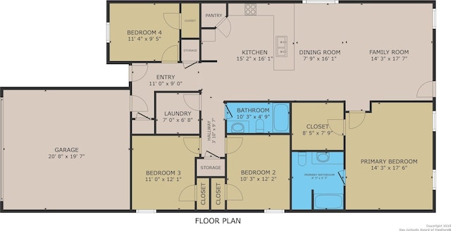 14647 Stirrup Trce, Elmendorf, TX 78112 - property floor plan