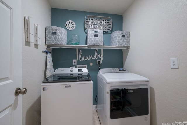 8022 Maddie Ln, San Antonio, TX 78255 - washroom with washer and dryer