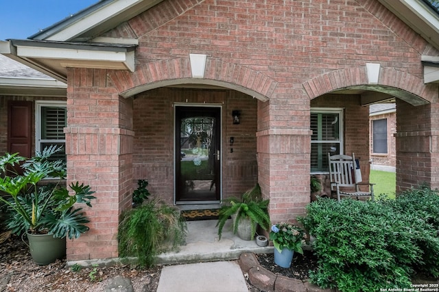 8022 Maddie Ln, San Antonio, TX 78255 - entrance to property featuring brick siding