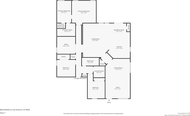 8022 Maddie Ln, San Antonio, TX 78255 - room layout