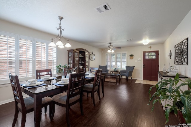 8022 Maddie Ln, San Antonio, TX 78255 - dining space with ceiling fan, hardwood / wood-style floors, and baseboards