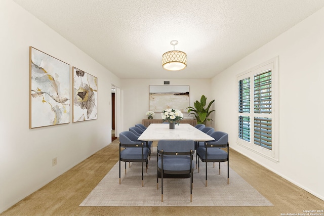 7519 Dijon Ct, San Antonio, TX 78209 - carpeted dining space with a textured ceiling